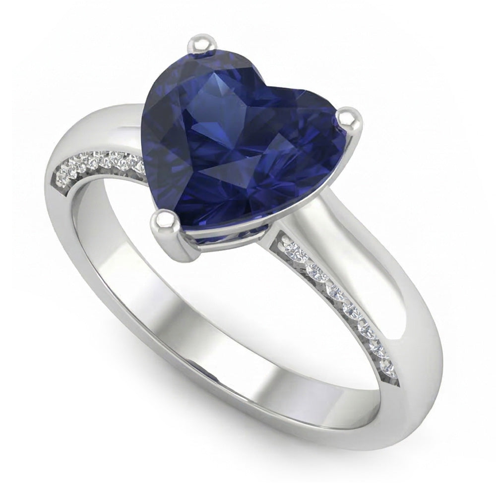 naturel diamant 2.50carats bague vue de dessus