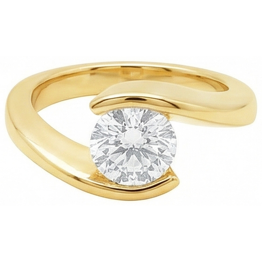 naturel diamant 2.50carats bague angle de côté