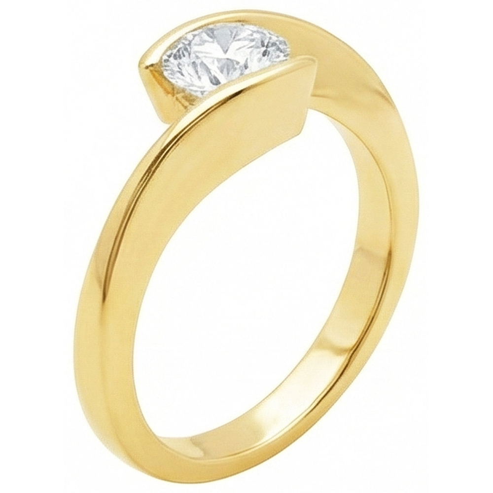 naturel diamant 2.50carats bague vue de dessus
