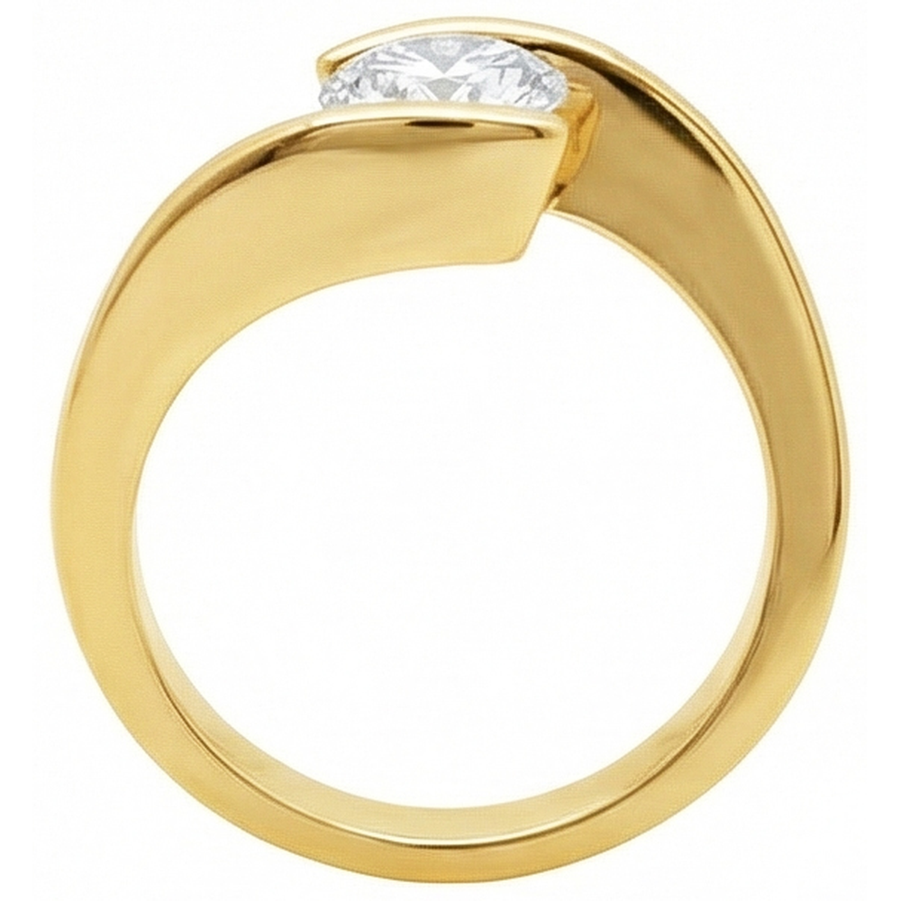 naturel diamant 2.50carats bague sur blanc