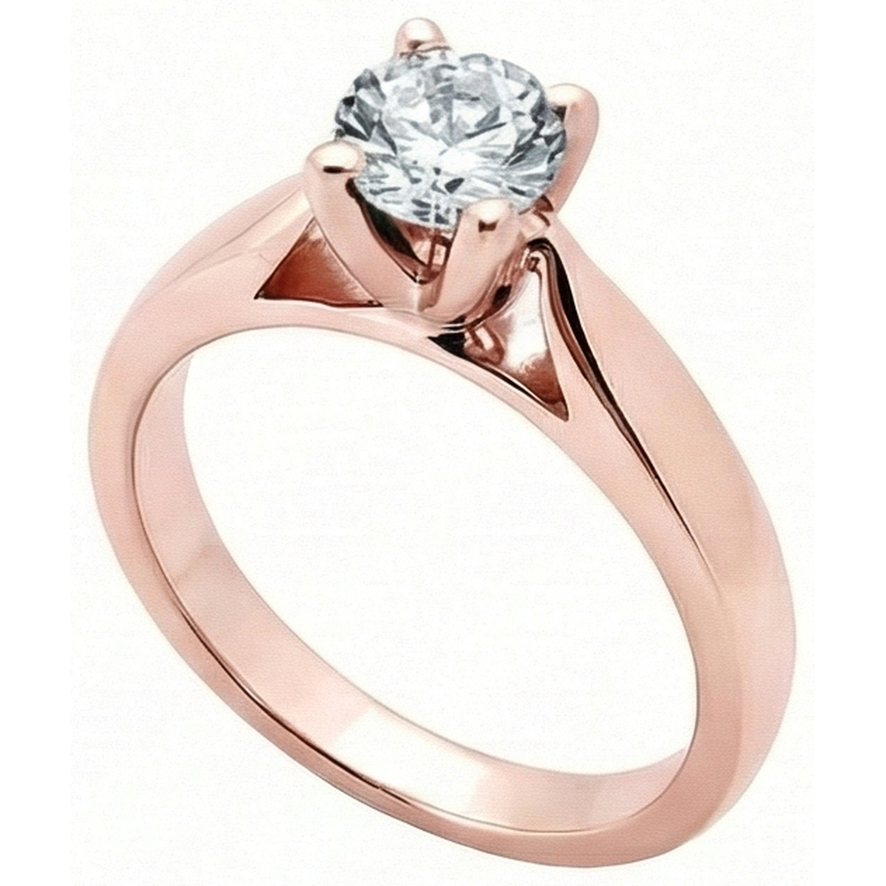 naturel diamant 2.51carats bague angle de côté