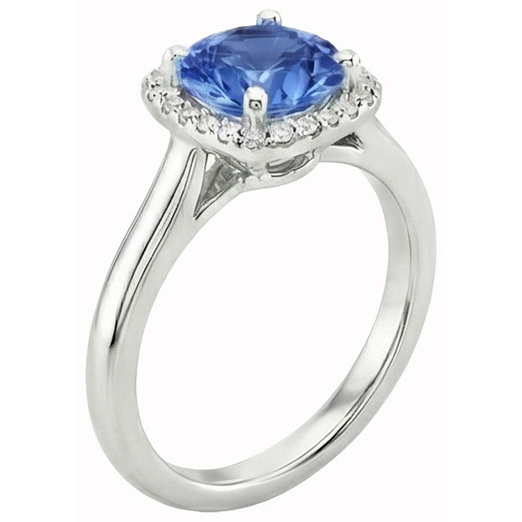 naturel round diamant 2.70carats bague détail rapproché