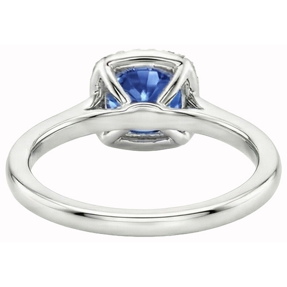 naturel round diamant 2.70carats bague sur blanc