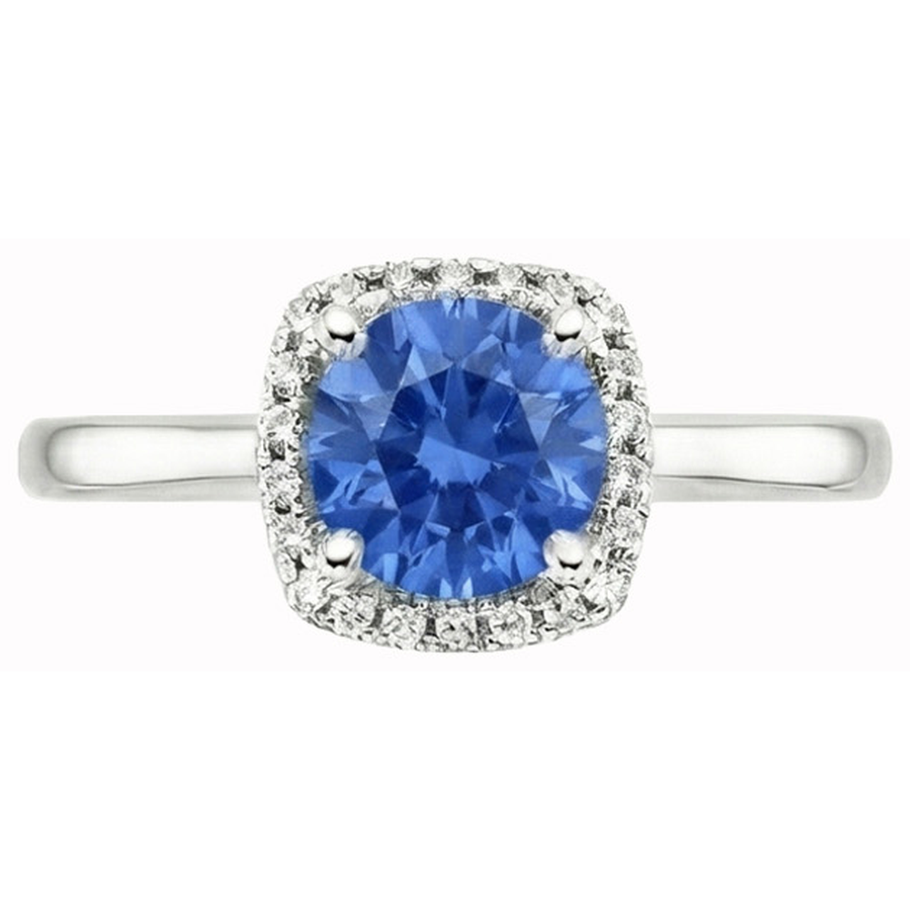 naturel round diamant 2.70carats bague angle de côté