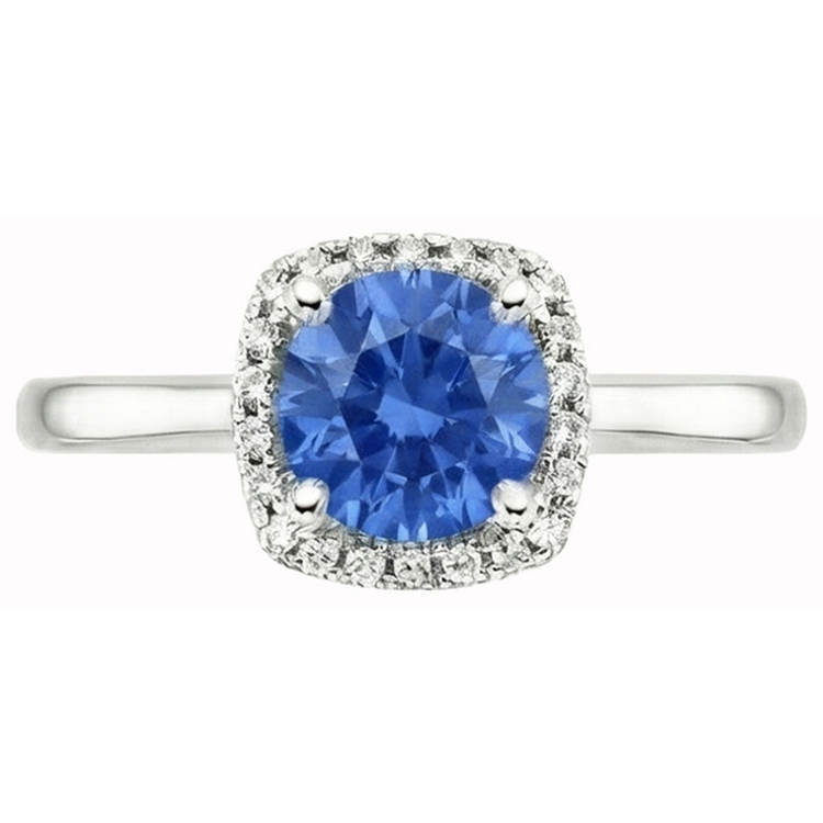 naturel round diamant 2.70carats bague angle de côté