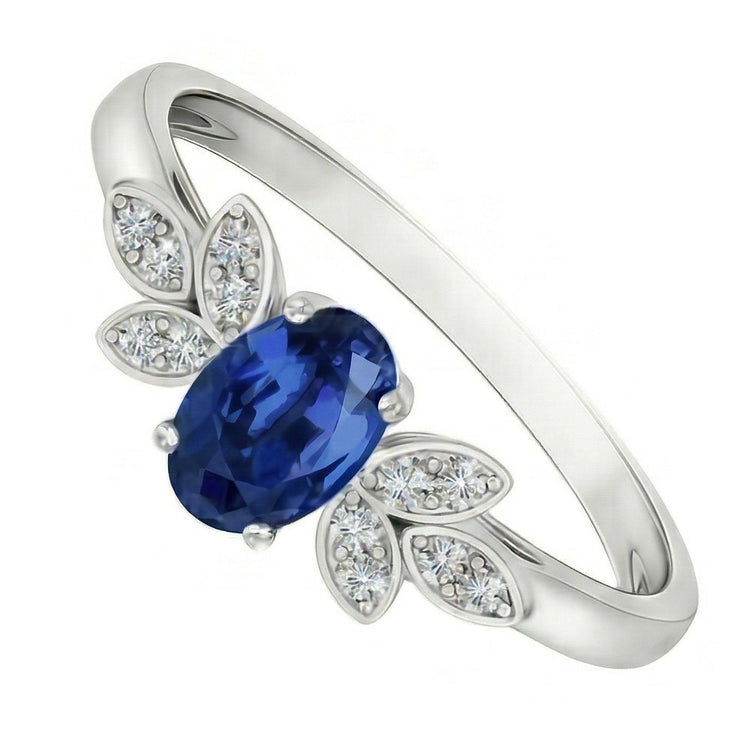 naturel round saphir 2.85carats bague détail rapproché