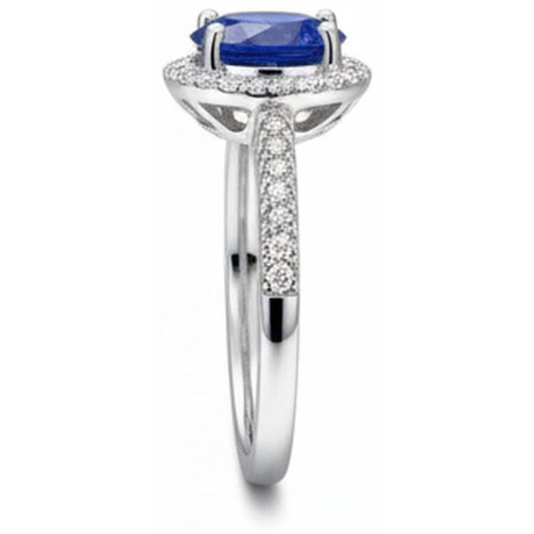 naturel oval diamant 2.85carats bague détail anneau