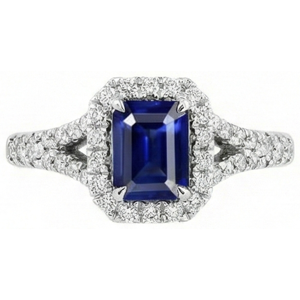 naturel diamant 2.85carats bague angle de côté