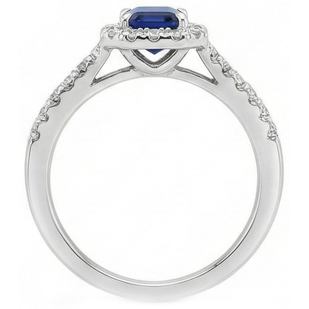 naturel diamant 2.85carats bague vue de profil