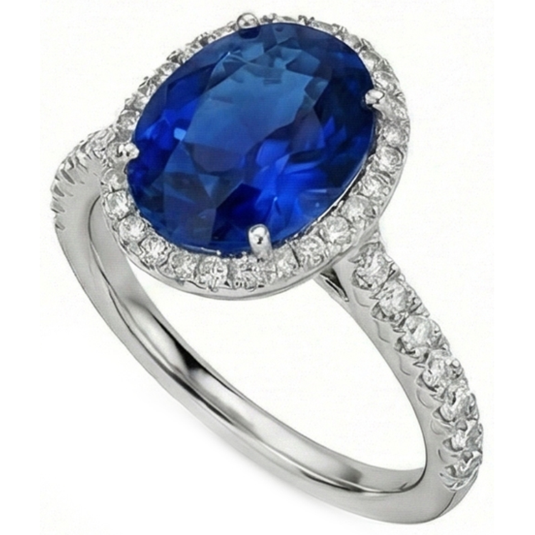 naturel round diamant 2.90carats bague vue de dessus