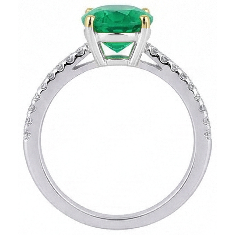 Chatoyant Bague Pierre Précieuse 2 carats – vue de dessus