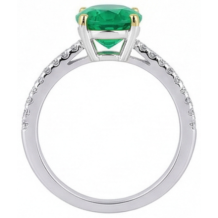 Chatoyant Bague Pierre Précieuse 2 carats – vue de dessus
