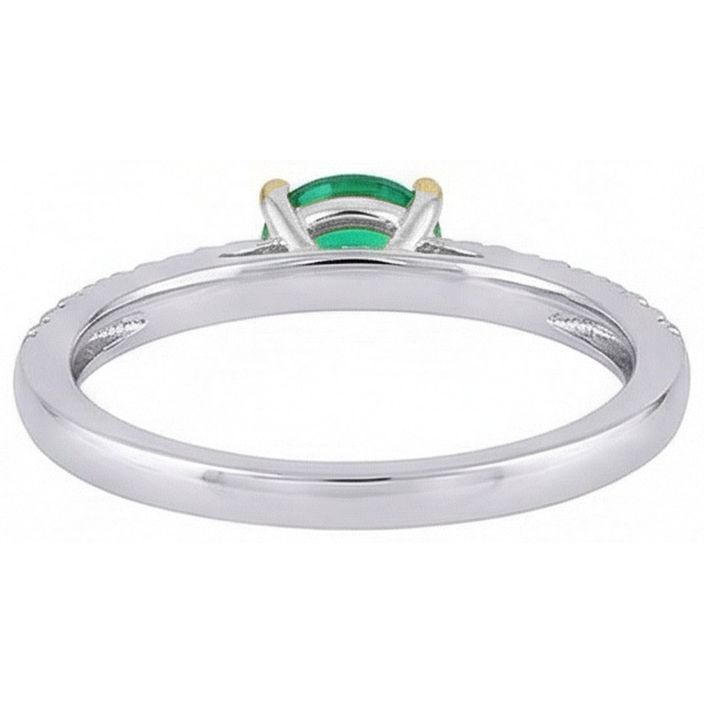 Émeraude Bague Pierre Précieuse – vue arrière