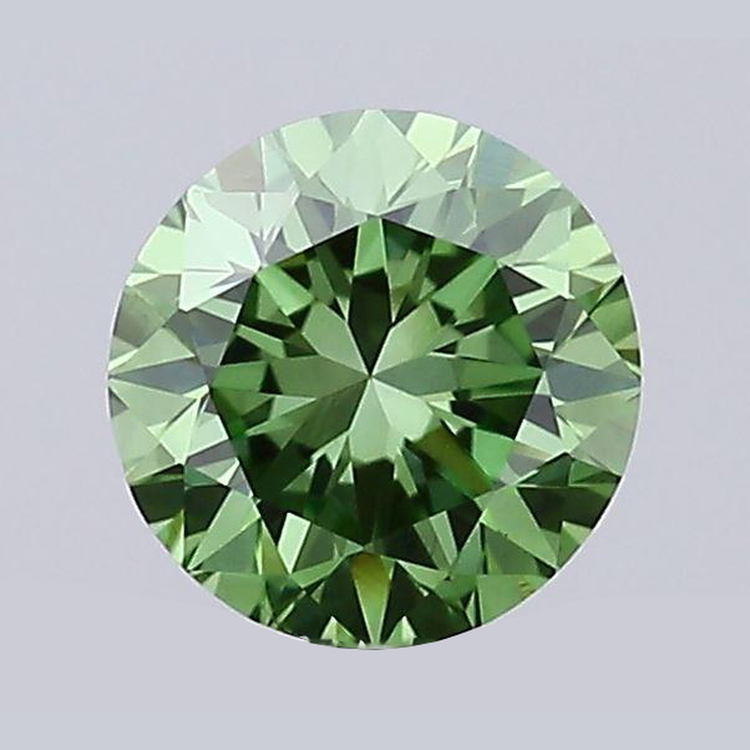 2 Carats Diamant Naturel Rond Taille Brillant Vert Amélioré Non Serti Extrait de la Terre