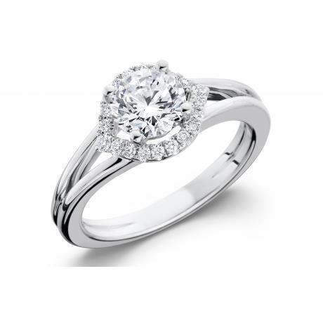 2 carats Naturel diamants mariage Halo bague bijoux