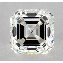 Diamant Asscher naturel de 2 carats, extrait de la terre, non serti, couleur F, pureté VS1, très bonne taille