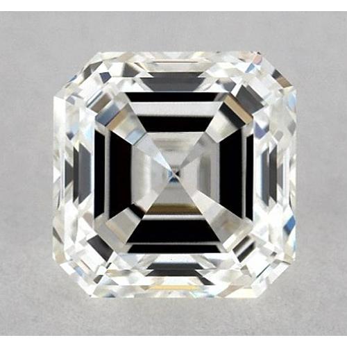 Diamant Asscher de 2 carats, non serti, couleur F, pureté VS1, très bonne taille.