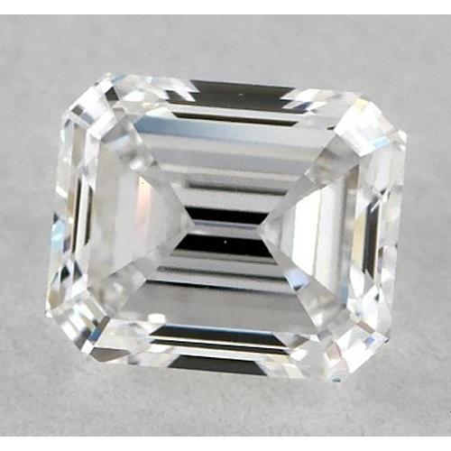 Diamant émeraude de 2 carats, non serti, couleur F, pureté VS1, très bonne taille.