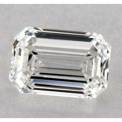 Diamant émeraude de 2 carats, non serti, couleur F, pureté VVS1, très bonne taille.