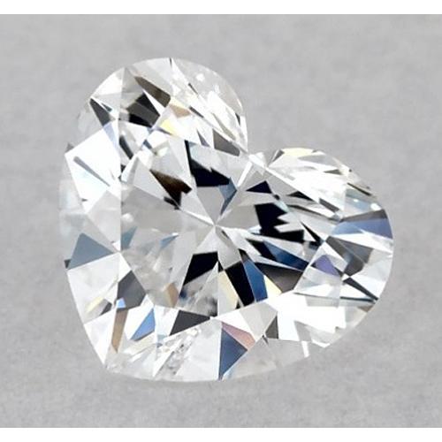 Diamant en forme de cœur de 2 carats, pureté E, VVS1, taille très bonne.