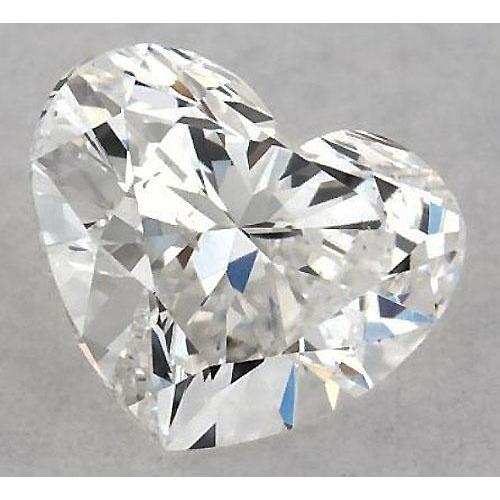 Diamant en forme de cœur de 2 carats, non serti, couleur F, pureté VS1, très bonne taille.