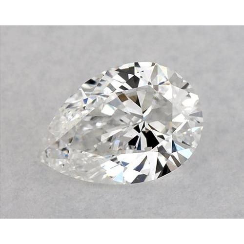 Diamant poire de 2 carats, non serti, pureté E, VVS1, très bonne taille