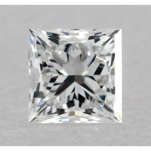 Diamant taille princesse 2 carats, pureté E, qualité VS1, taille excellente