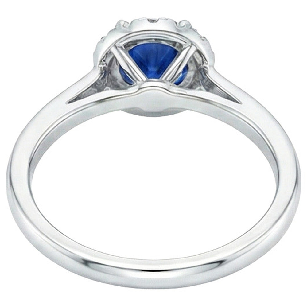 naturel round diamant 2.10carats bague vue de profil