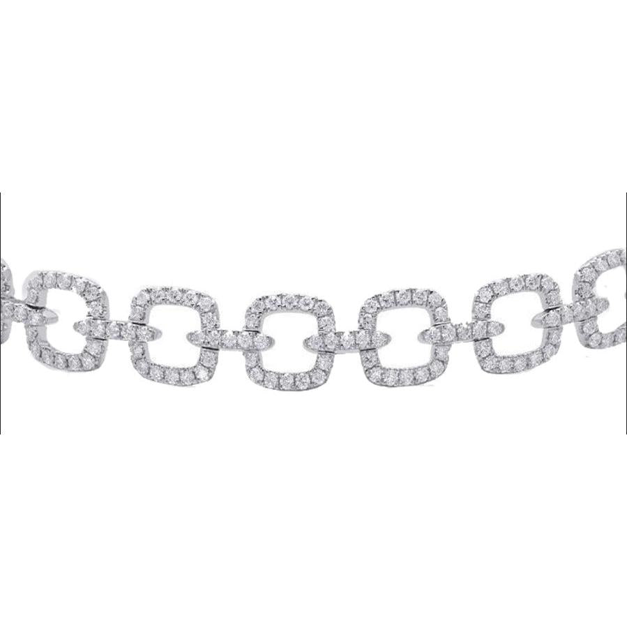 Raffiné Brillant Bracelet 2,2 carats – vue de côté