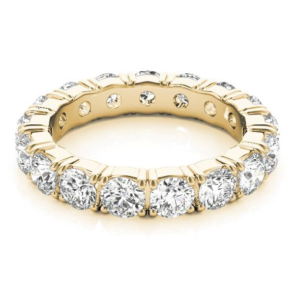 Fait à la main Diamant Eternity Band 0,15 carats – vue de côté