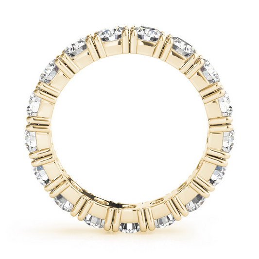 Eternity Band Or Jaune 14 Carats avec Diamant – vue de face