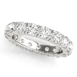 Eternity Band Or 14K Blanc avec Diamant Fin – 0,15 carats