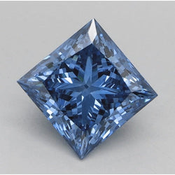 Diamant bleu naturel taille princesse de 2,50 carats, couleur F, pureté VS1