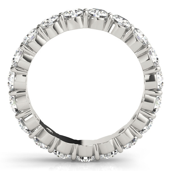Diamant Eternity Band 2,88-carats Or Blanc 14 Carats – vue de face