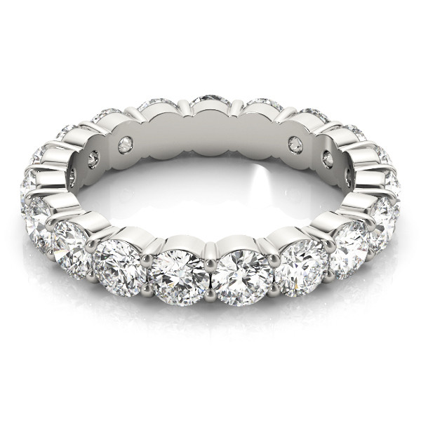 Fait à la main Eternity Band 2,88 carats – vue de côté