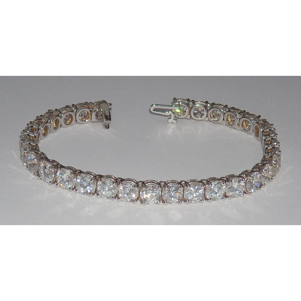 Bracelet Tennis 10K Rose Gold avec Brillant – vue de face