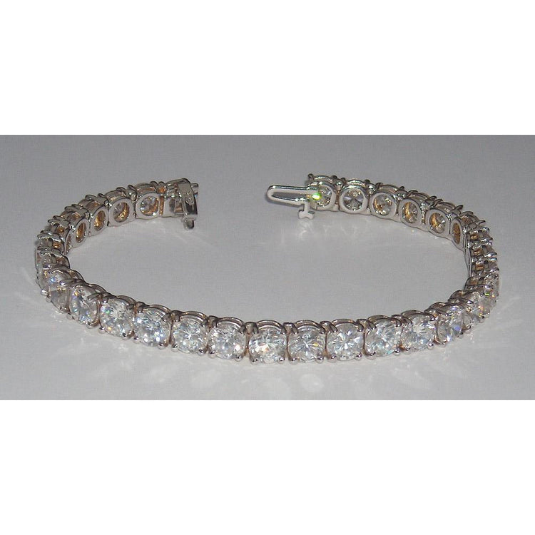 Bracelet Tennis 10K Rose Gold avec Brillant – vue de face