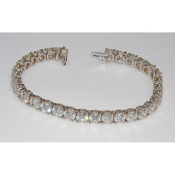 Artisanal Brillant Bracelet Tennis 20,15 carats – 10K Rose Gold