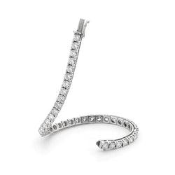 Taille Ronde Brillant Bracelet – 0,20 carats en Or 14K Blanc