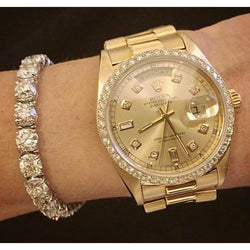 Diamant Bracelet Chaîne fait main 21,75 carats par HarryChadEnt