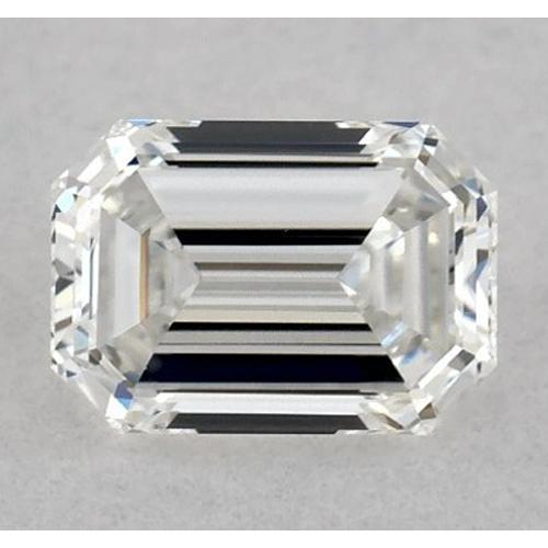 Diamant émeraude de 2,25 carats, non serti, couleur F, pureté VS1, très bonne taille.