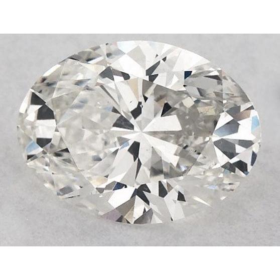 Diamant ovale de 2,25 carats, non serti, couleur F, pureté VS1, très bonne taille.