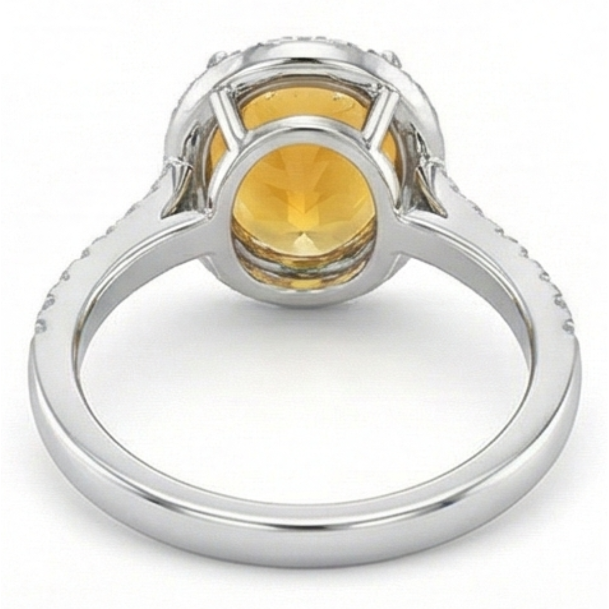 Haut de gamme Bague Pierre Précieuse 23 carats – vue de profil