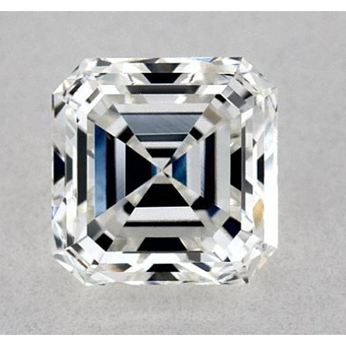 Diamant Asscher de 2,5 carats, non serti, couleur F, pureté VS1, très bonne taille.