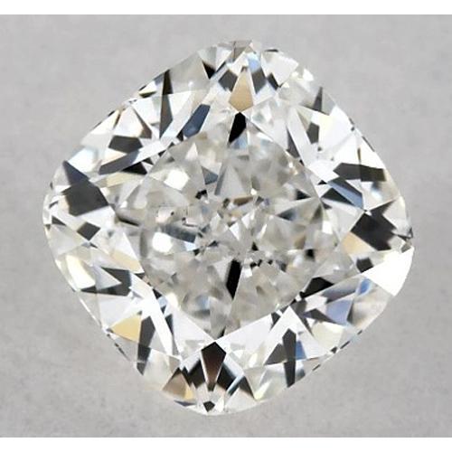 Diamant coussin 2,5 carats, serti, pureté F, VS1, excellente taille
