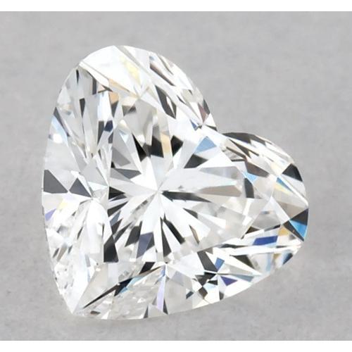Diamant en forme de cœur de 2,5 carats, pureté E, VVS1, très bonne taille