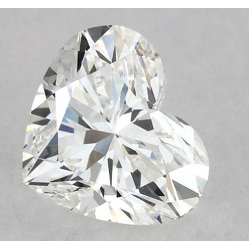 Diamant en forme de cœur de 2,5 carats, pureté F, qualité VS1, très bonne taille
