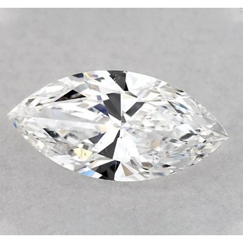 Diamant marquise de 2,5 carats, non serti, couleur F, pureté VS1, très bonne taille.