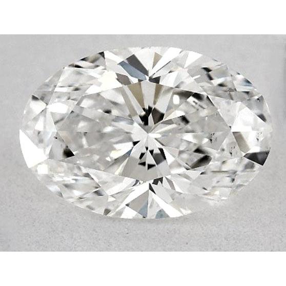 Diamant ovale de 2,5 carats, pureté E, VVS1, taille très bonne.