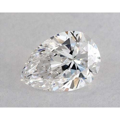 Diamant poire de 2,5 carats, non serti, couleur F, pureté VS1, très bonne taille.